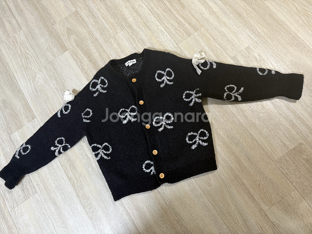 리미떼두두 리본 가디건 L--0