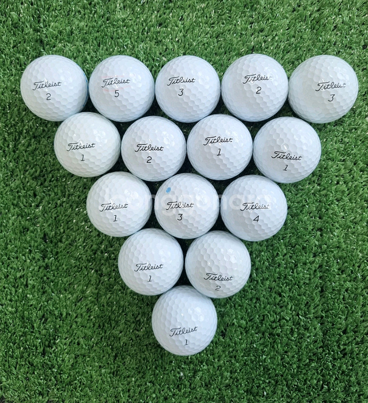 타이틀리스트 V1 A+/A급 20개 골프공 로스트볼--0