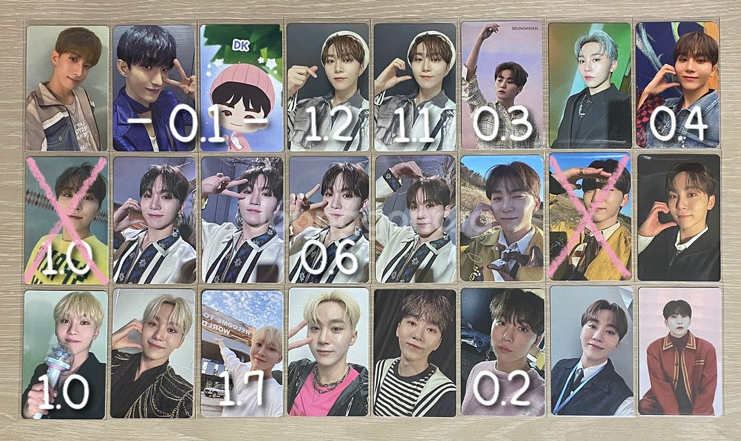 세븐틴 SVT 포카 대량 일괄 양도 판매--3