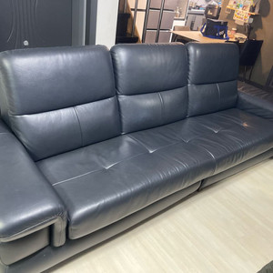 배송 - 4인용 천연가죽 소파