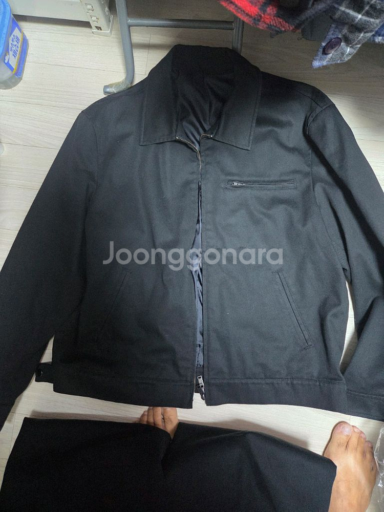 무신사 정품 블랙 와이드 셋업 105사이즈,하의 32사--1