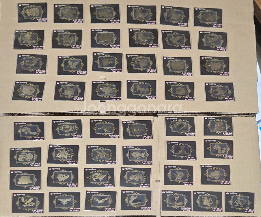 포켓몬 금박 24k 띠부씰 49종 판매합니당--0