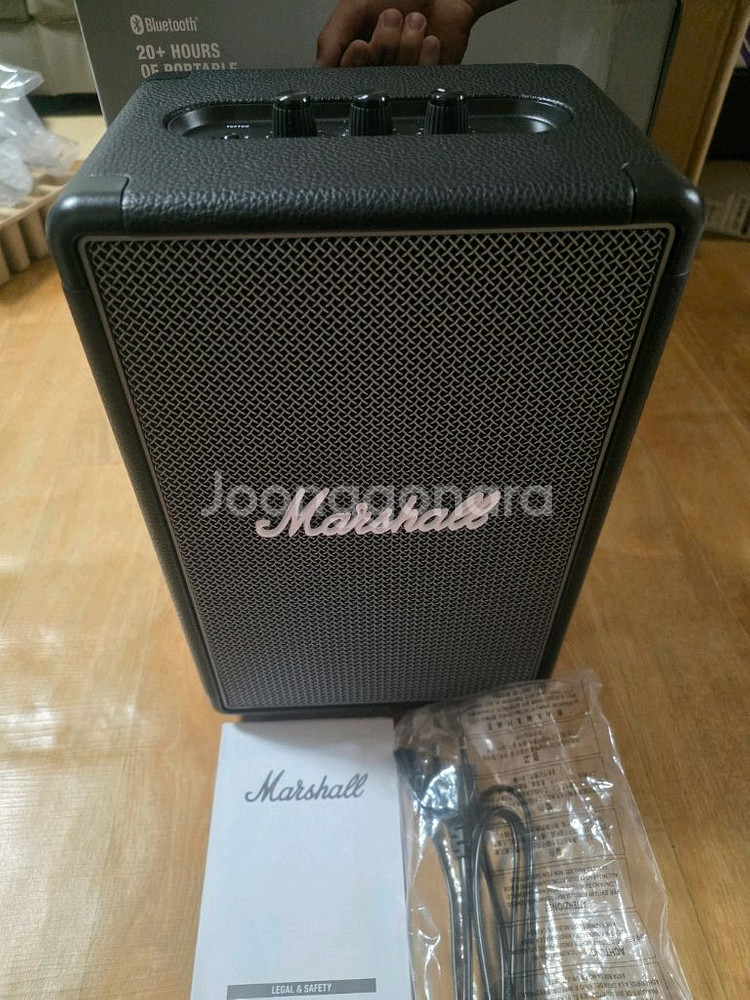 마샬 터프톤 블루투스 스피커 블랙/브래스 색상 미사용--2