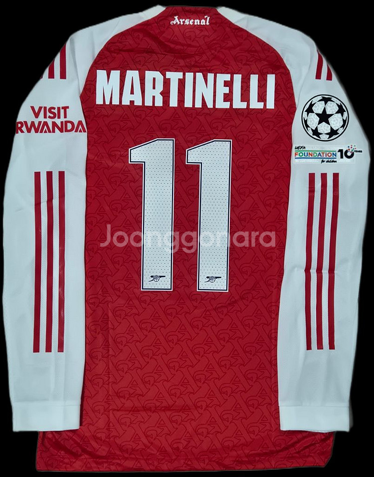 25 26 아스날 홈킷 마르티넬리 긴팔유니폼 L--0