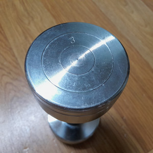 아령 3KG 1개 크롬 도금