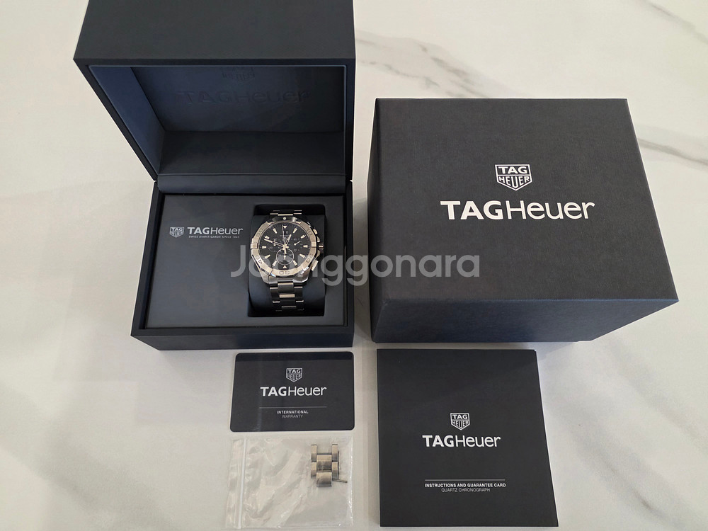 태그호이어 아쿠아레이서300 CAY1110-0 크로노그래프 쿼츠 스틸 43MM--1