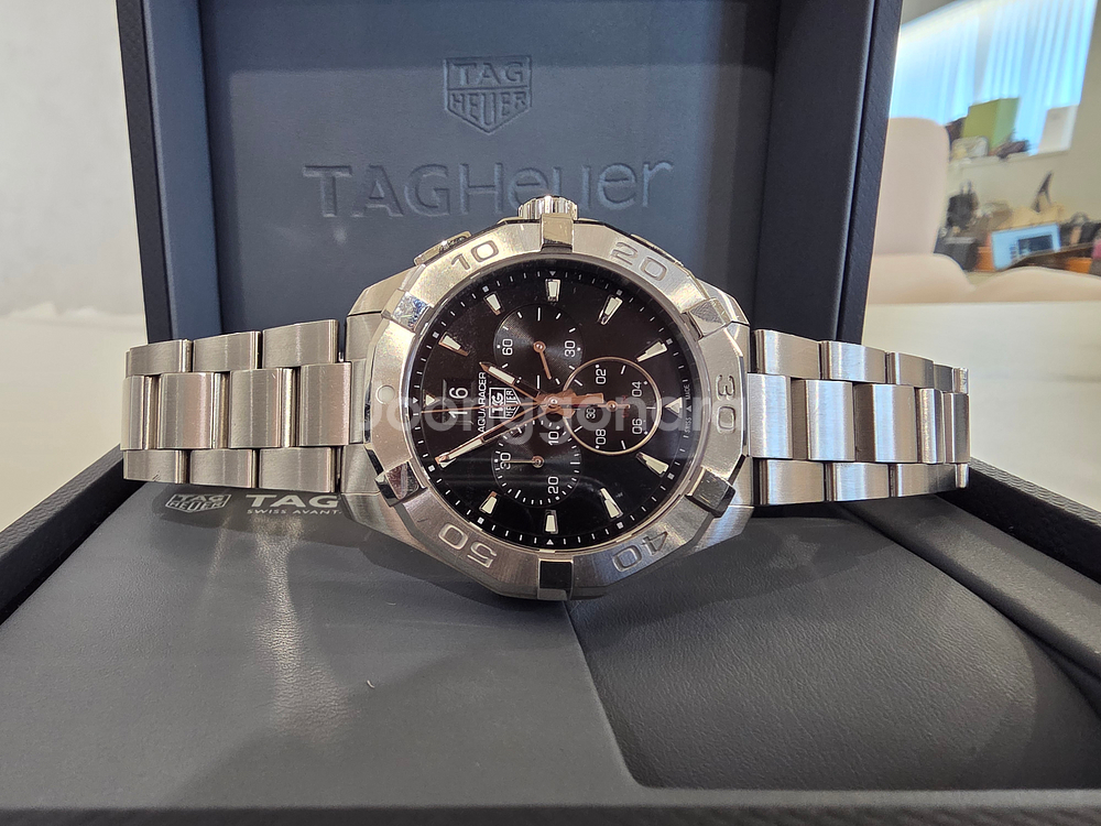 태그호이어 아쿠아레이서300 CAY1110-0 크로노그래프 쿼츠 스틸 43MM--2