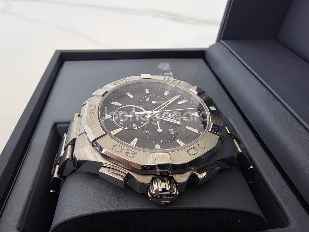 태그호이어 아쿠아레이서300 CAY1110-0 크로노그래프 쿼츠 스틸 43MM--3