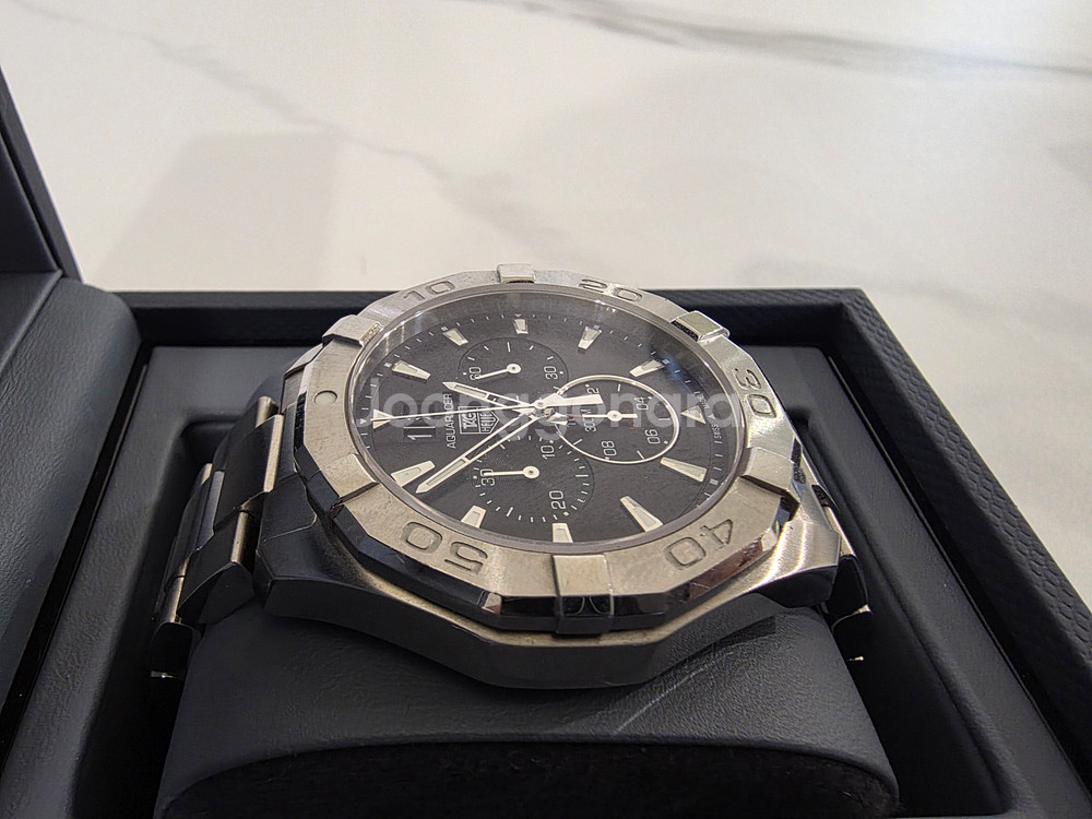 태그호이어 아쿠아레이서300 CAY1110-0 크로노그래프 쿼츠 스틸 43MM--4