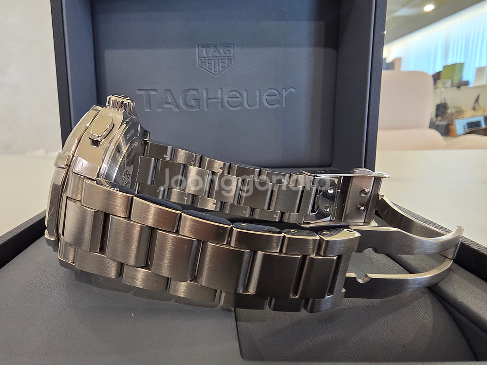 태그호이어 아쿠아레이서300 CAY1110-0 크로노그래프 쿼츠 스틸 43MM--5