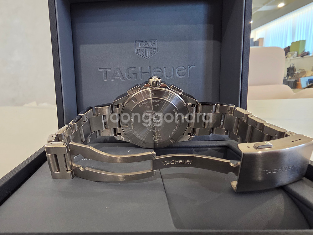 태그호이어 아쿠아레이서300 CAY1110-0 크로노그래프 쿼츠 스틸 43MM--8