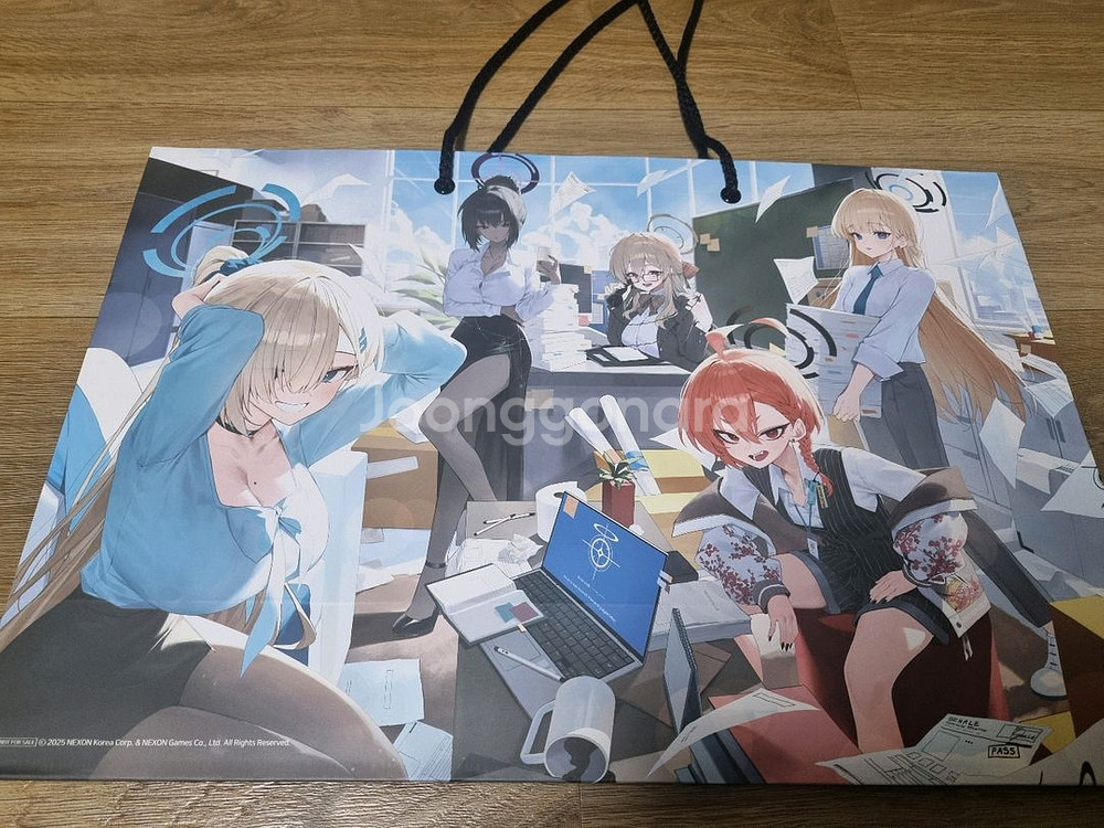 블루아카이브 애니메이트 카페 콜라보 LD장패드, 쇼핑백--1