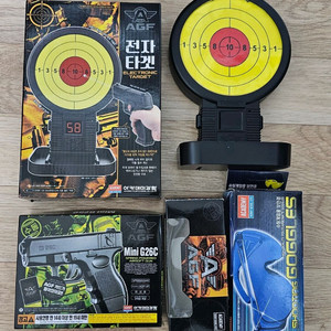 전자타켓 과녁/미니 장난감총/보호글라스