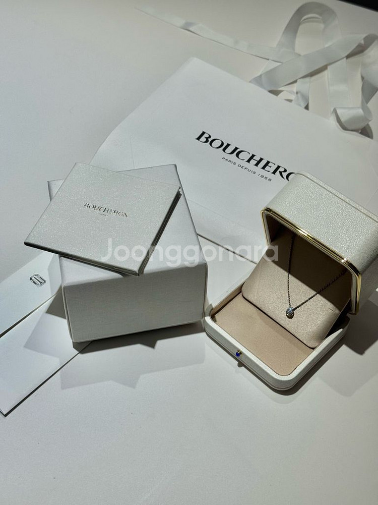 부쉐론 쎄뻥 보헴 xs 화이트골드 목걸이--1