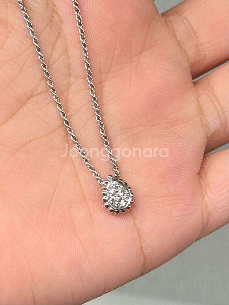 부쉐론 쎄뻥 보헴 xs 화이트골드 목걸이--3