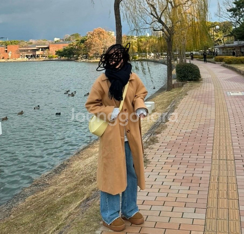 옷장정리 ㅣ 카멜롱코트 브라운코트 겨울코트 겨울롱코트--4