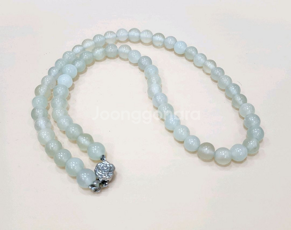 #106 예쁜 옥 목걸이.--1