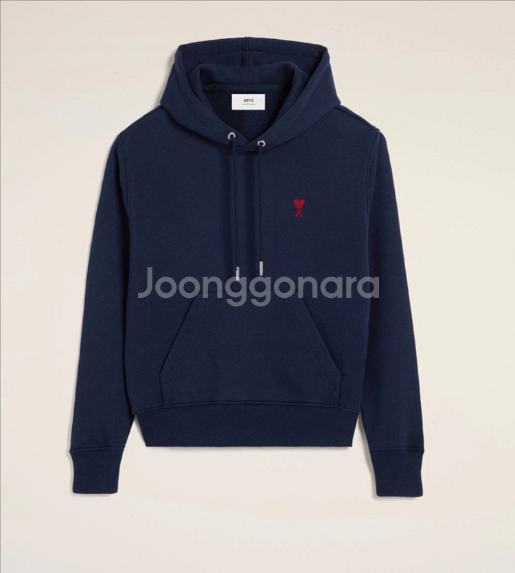 특가! 아미(Ami) 스몰로고하트 후드티 남녀공용--4