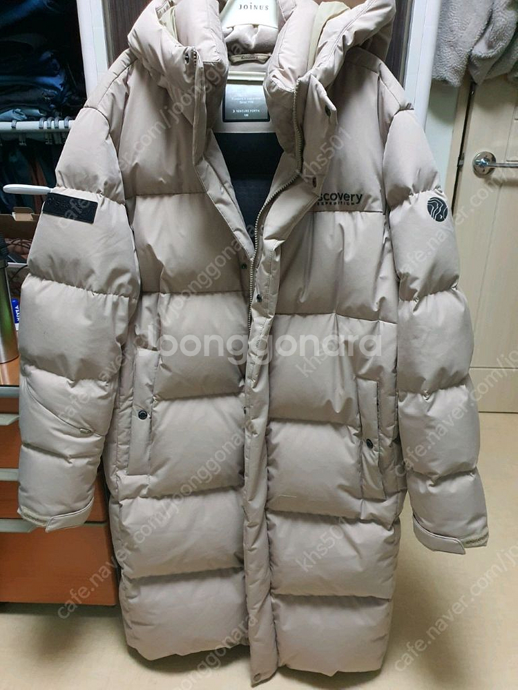 디스커버리 구스다운 롱패딩 105--0