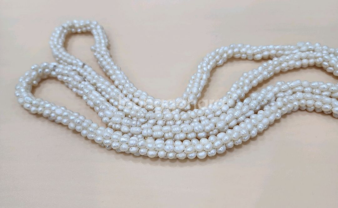 #116 예쁜 못난이진주 목걸이.--1