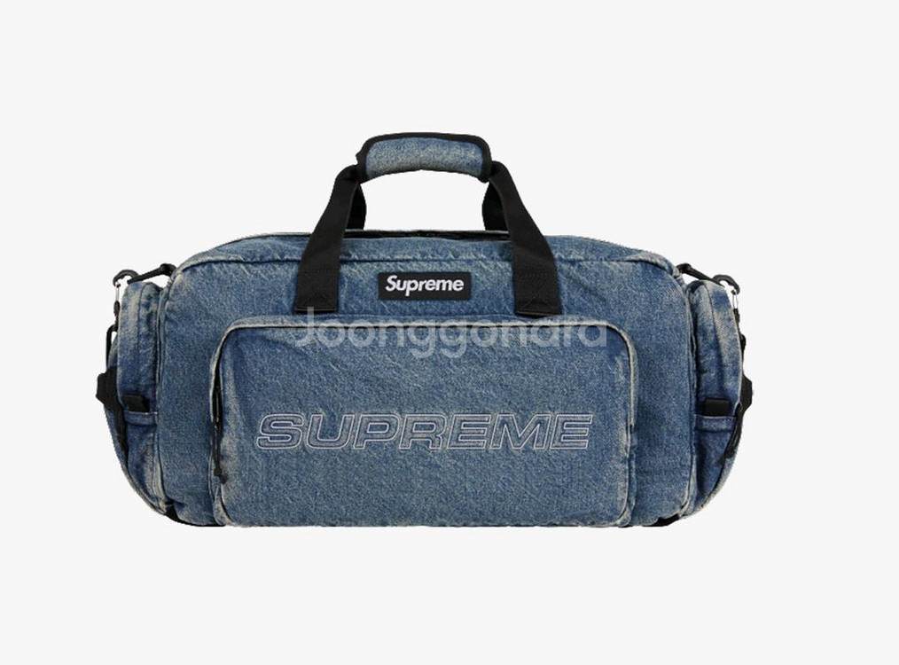 슈프림 데님 더플백 인디고--0