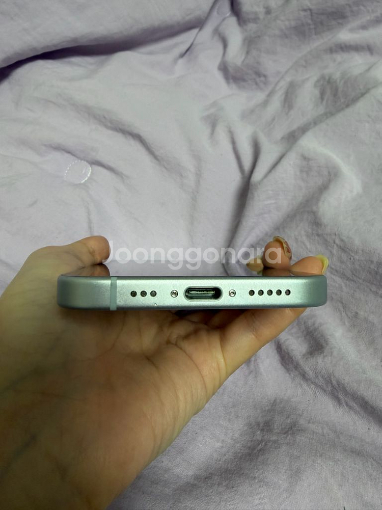 아이폰 15 일반 블루 256 풀박--4