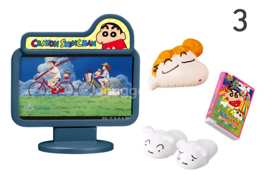 리멘트 식완 크레용 신짱 짱구 피규어 4종 일괄--5