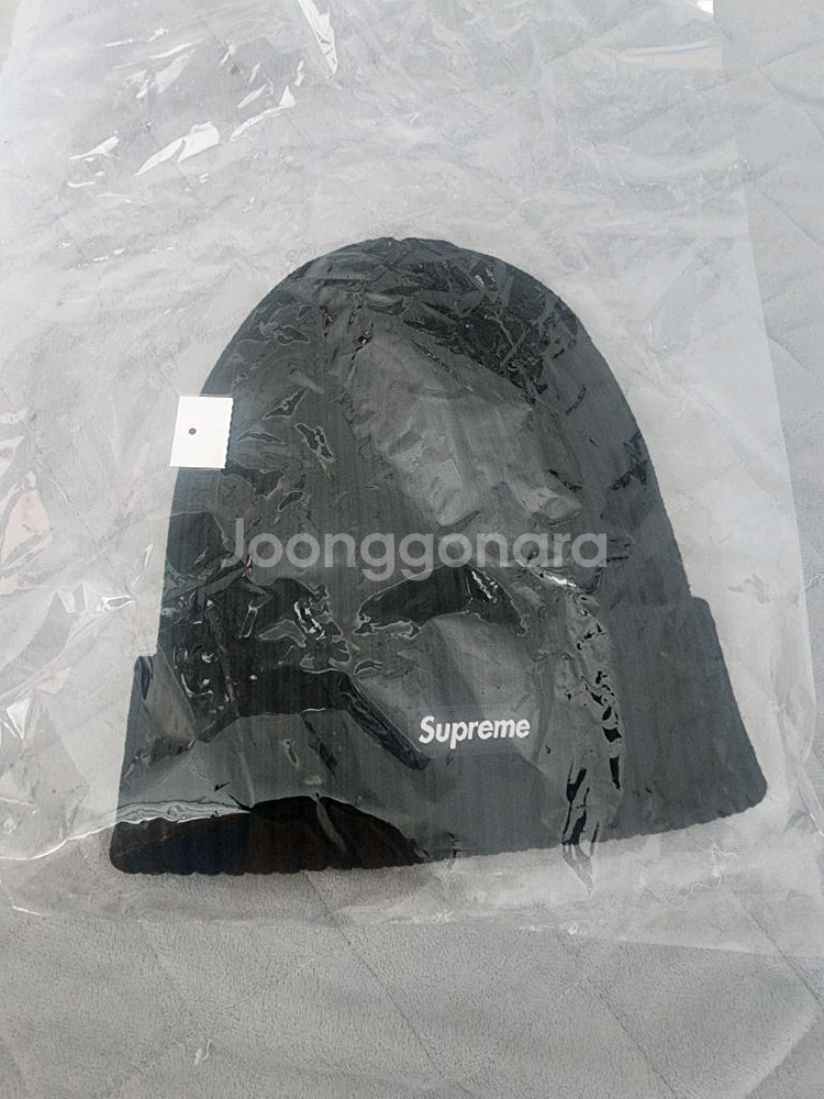 슈프림 오버다이드 비니 블랙--1