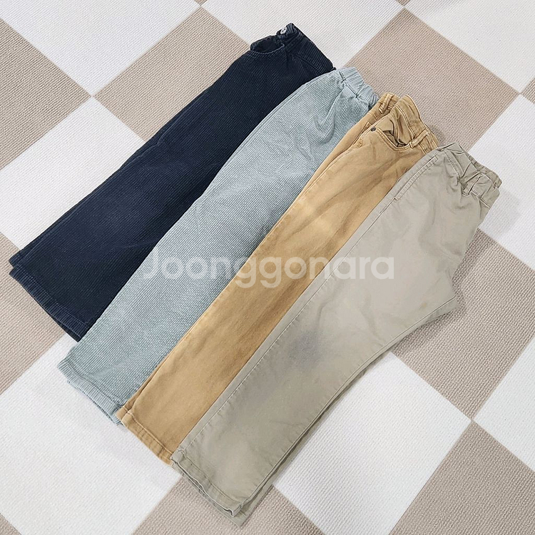 130 140 남아바지4종 유니클로 탑텐키즈--2