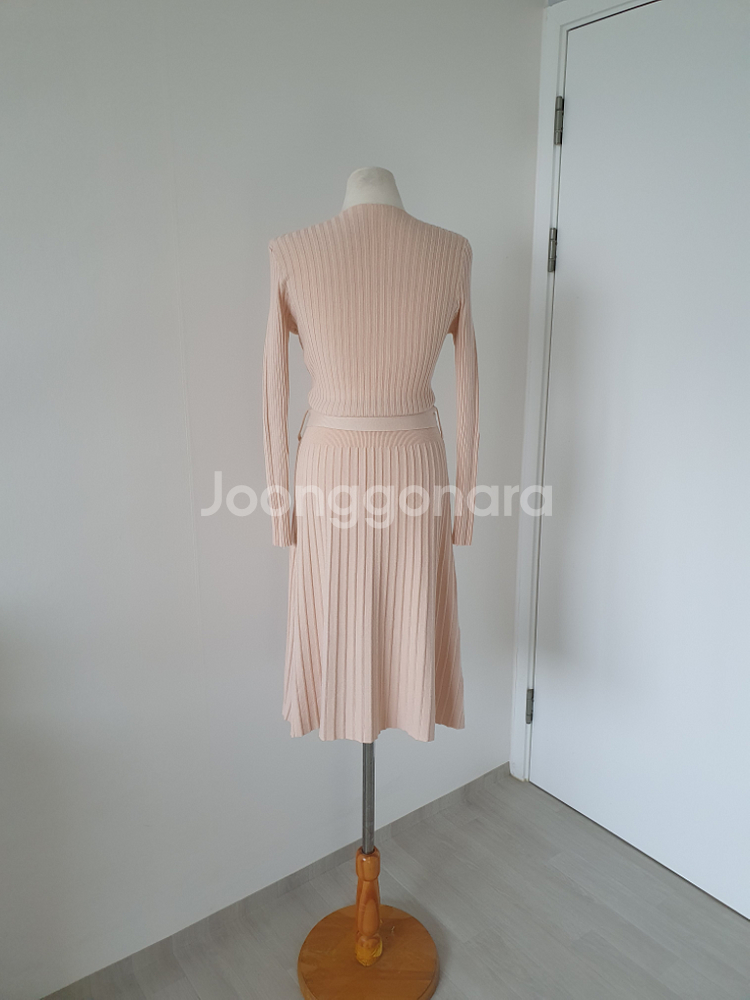 (상태좋음)니트 골지 원피스 44~55반--1