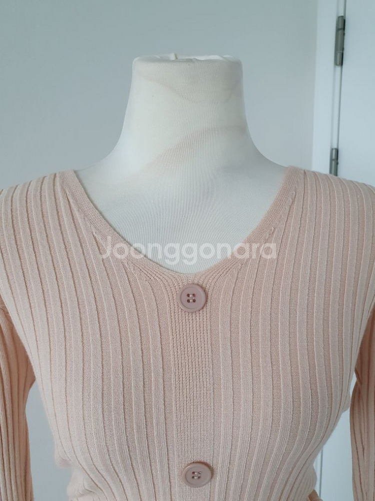 (상태좋음)니트 골지 원피스 44~55반--3