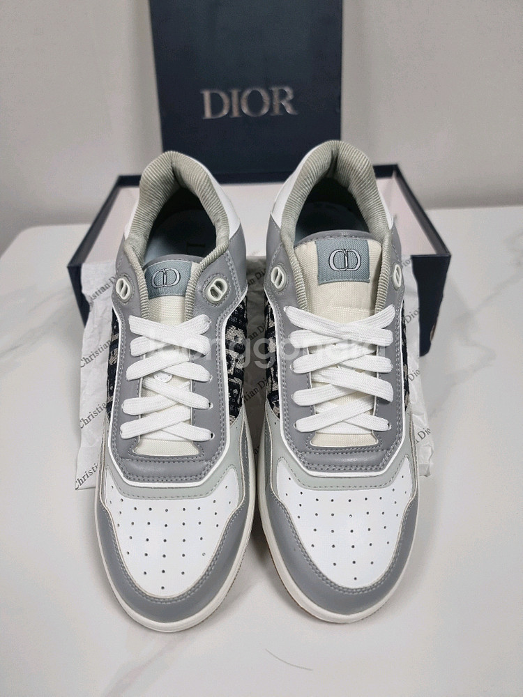 디올 B27 로우탑 스니커즈 그레이--3