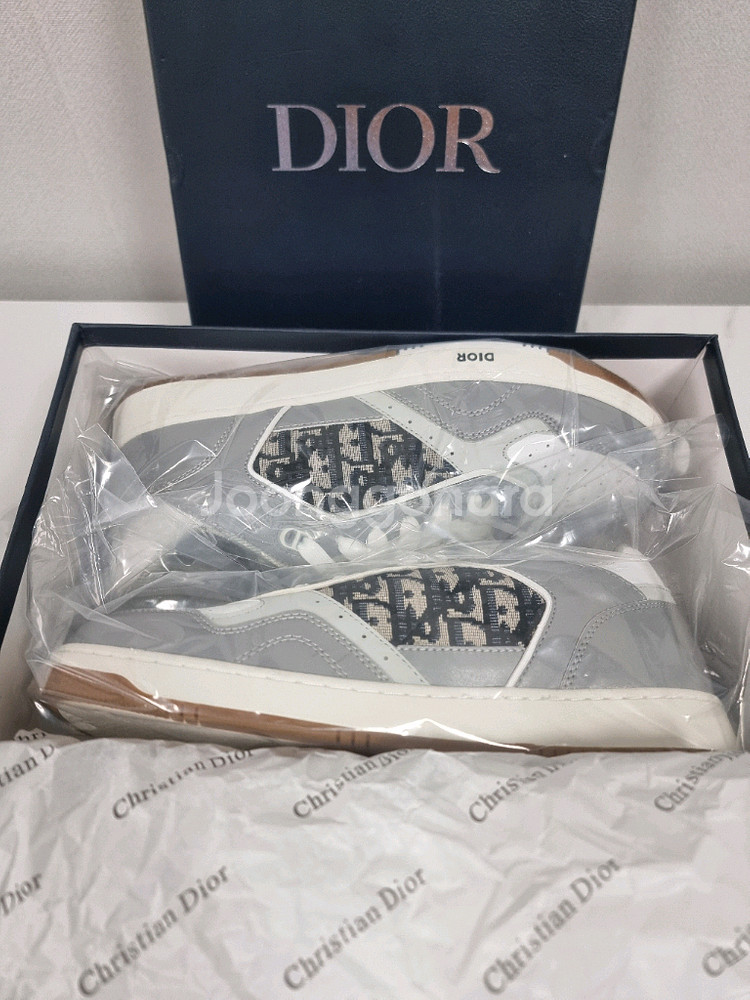 디올 B27 로우탑 스니커즈 그레이--2