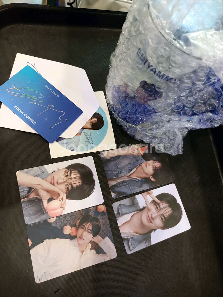 변우석 이디야 머그, 포카(스몰,빅), 기프트카드--0