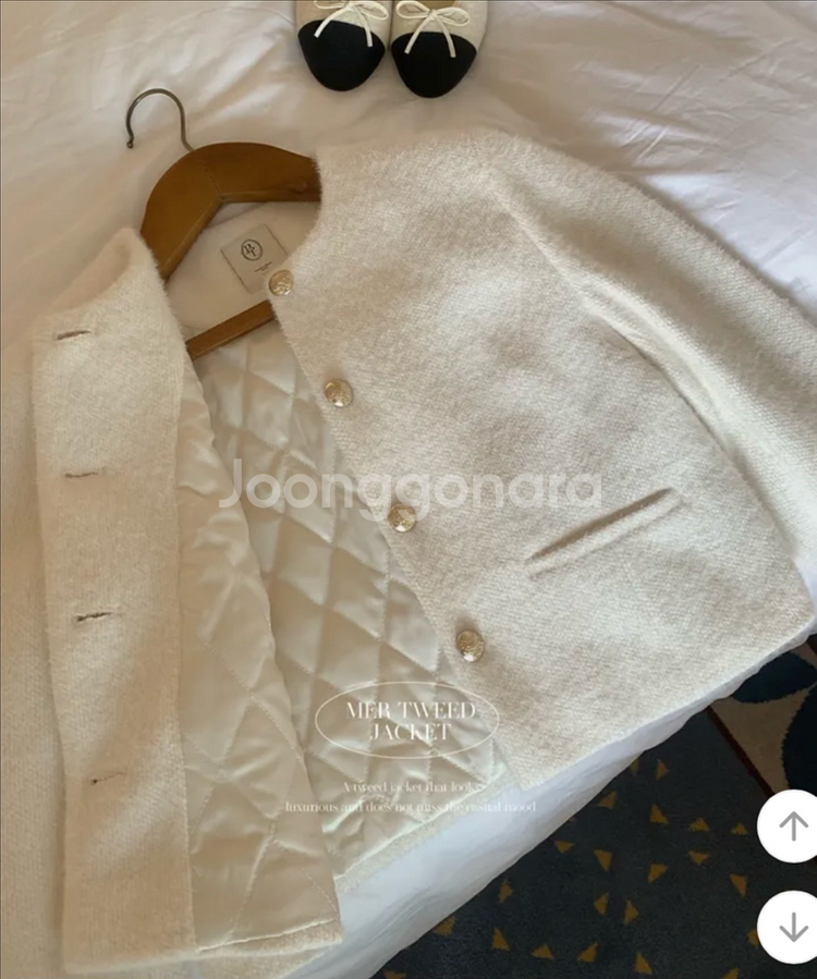 베니토 누빔 트위드 자켓 / 44-66--8