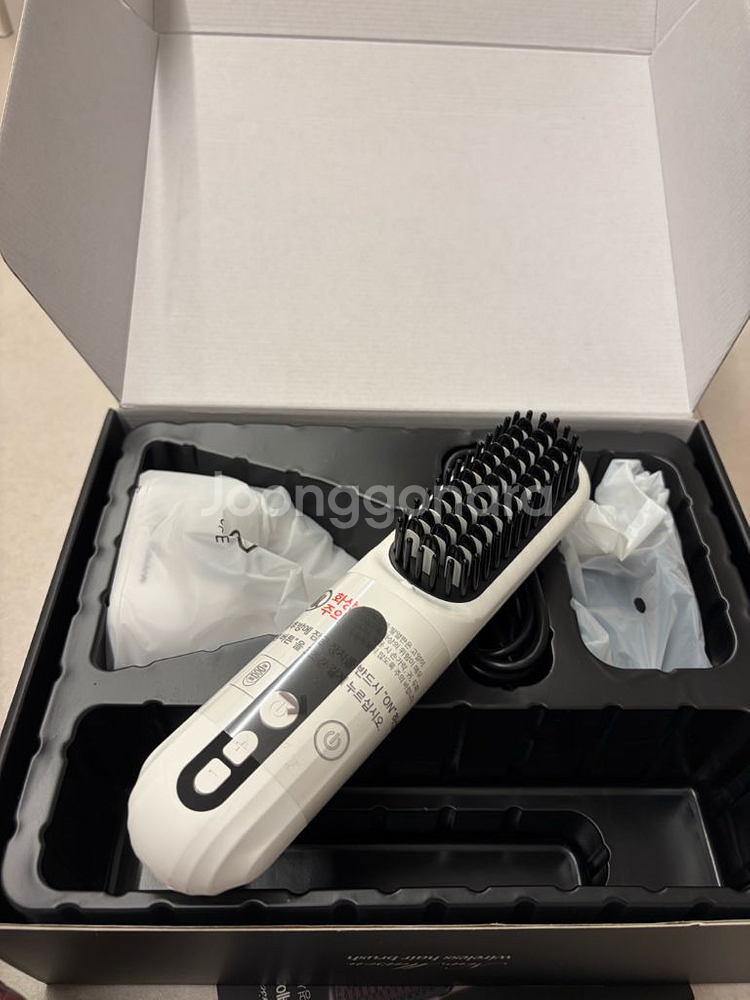 뉴메이슨 청담187 무선 헤어브러쉬 화이트 풀박스--3