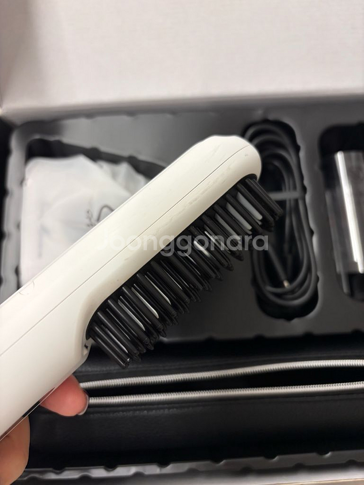 뉴메이슨 청담187 무선 헤어브러쉬 화이트 풀박스--2