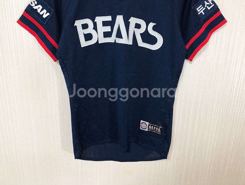 KBO 두산베어스 올드원정 유니폼/져지 9호(80) #25 장원준--2