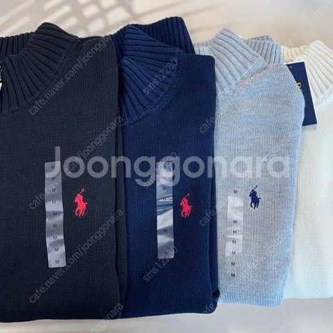 (새상품)폴로 니트 폴로코튼 하프집업 스웨터--0