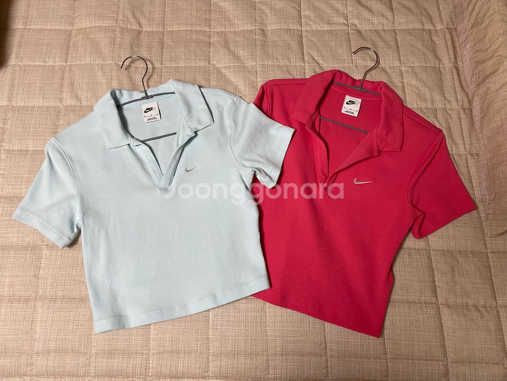 나이키 크롭티 M사이즈 2개--0