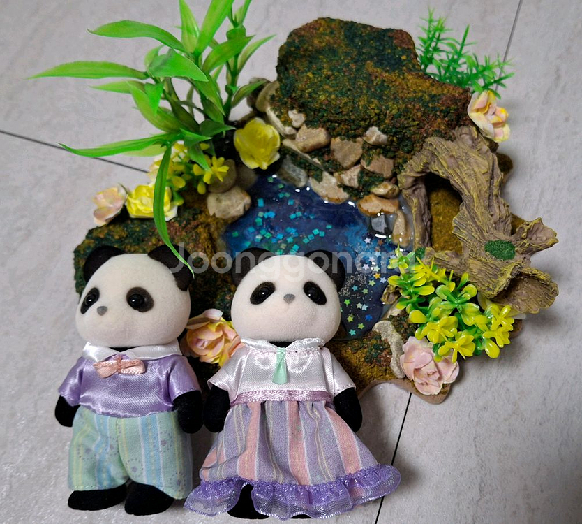 실바니안 판다 인형+배경판--1