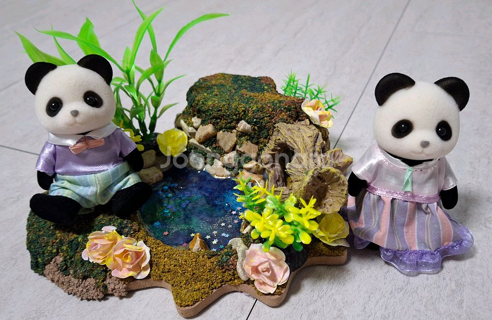 실바니안 판다 인형+배경판--0