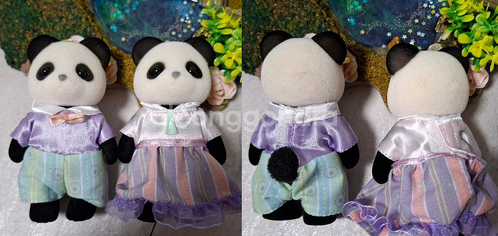 실바니안 판다 인형+배경판--2