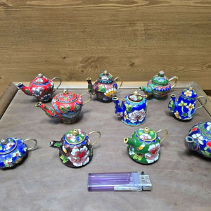 칠보기법으로 제작된 동태범랑 일괄판매 이미지