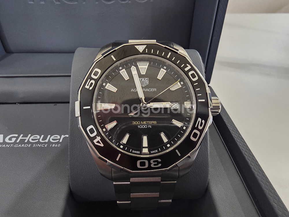 태그호이어 아쿠아레이서 쿼츠 WAY101A 21년--0