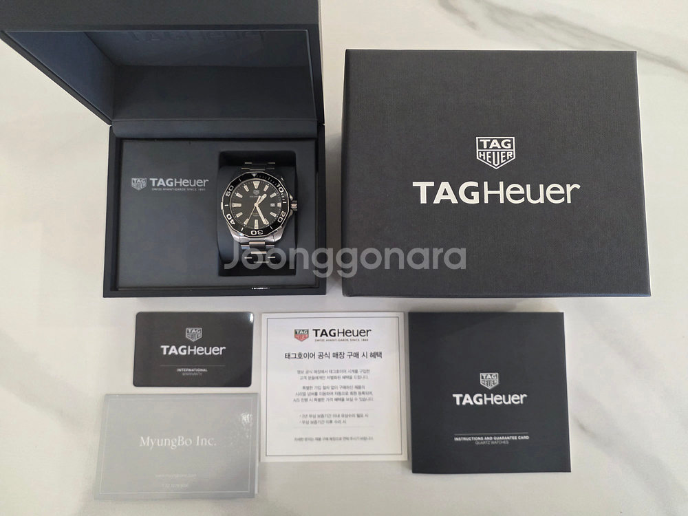 태그호이어 아쿠아레이서 쿼츠 WAY101A 21년--1