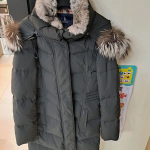 헤지스 겨울 여성 롱패딩 90