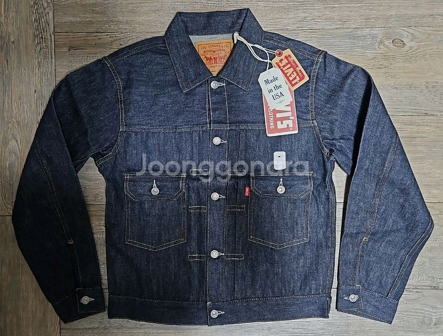 리바이스 LVC 1953 타입2 자켓 리지드 S 38--0