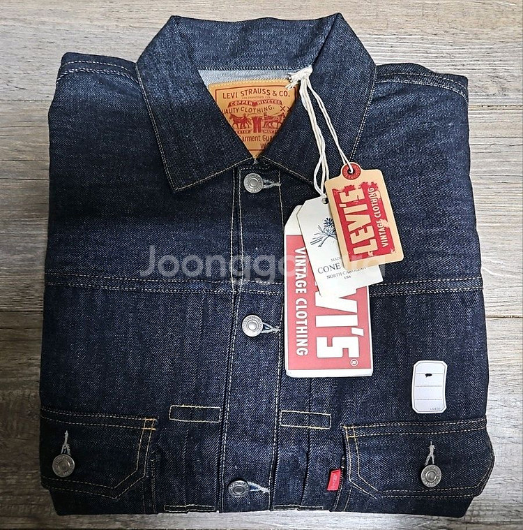 리바이스 LVC 1953 타입2 자켓 리지드 S 38--2