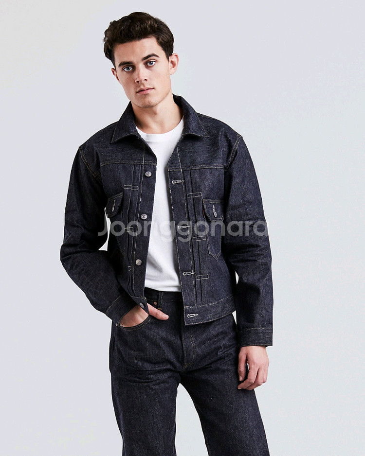 리바이스 LVC 1953 타입2 자켓 리지드 S 38--8